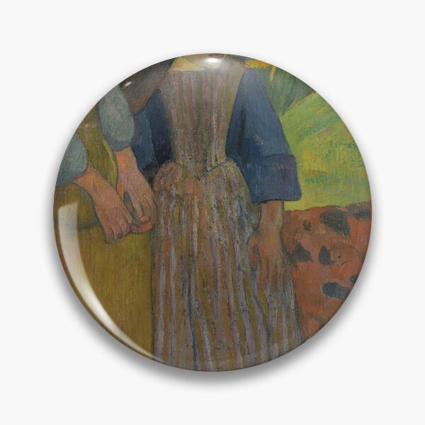 Item preview, Two Breton Girls by the Sea – Paul Gauguin Post-Impressionist Coastal Scene Exploring Youth, Tradition, and Breton Identity designed and sold by Art Outlaws.