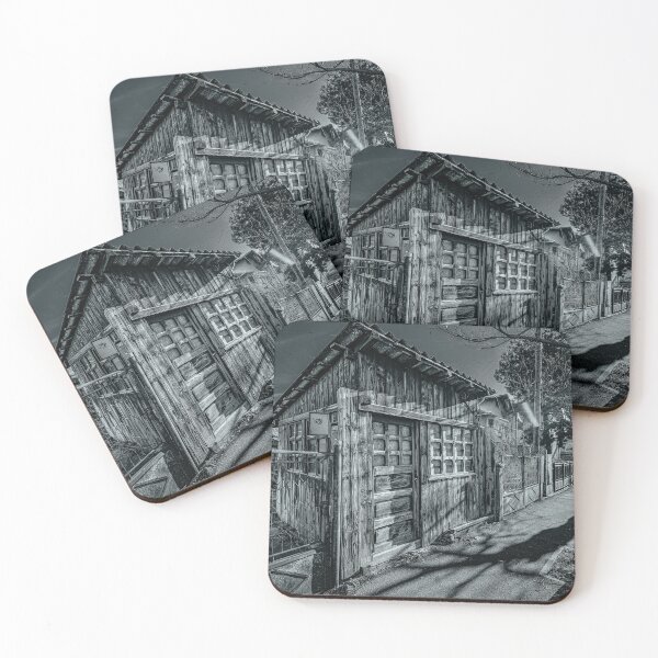 Item preview, Old Wooden Kiosk – Black and White designed and sold by Rabee Khalil Photography.