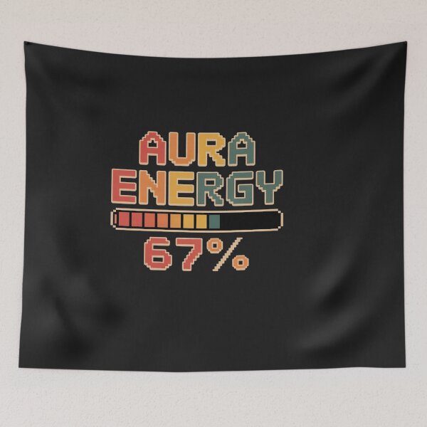 Item preview, Aura Energy 67 Meme Funny Gen Alpha Slang Retro Vintage Men designed and sold by VladimiaPutin.