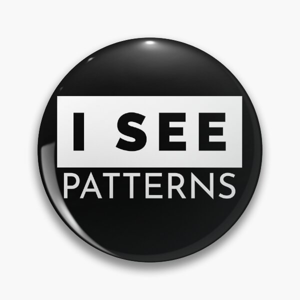 Item preview, I See Patterns Minimal Text Art designed and sold by Artfully Entertained.