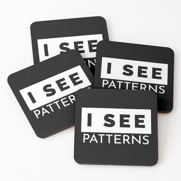 Item preview, I See Patterns Minimal Text Art designed and sold by Artfully Entertained.