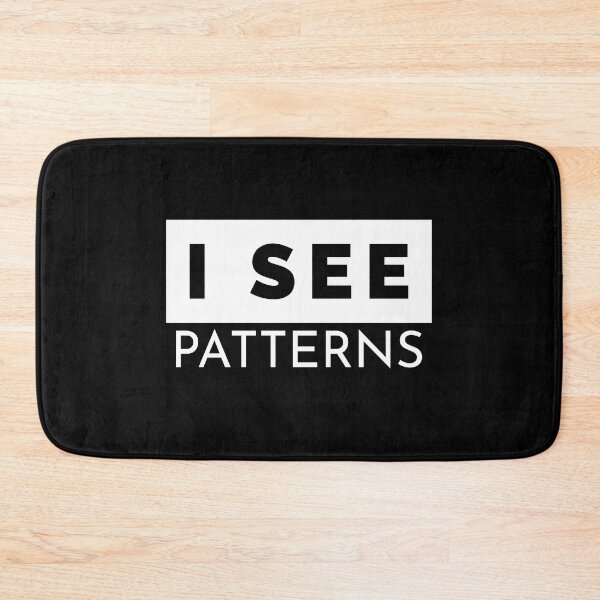 Item preview, I See Patterns Minimal Text Art designed and sold by Artfully Entertained.