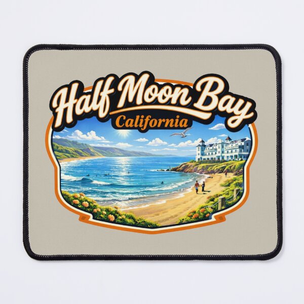 Item preview, Half Moon Bay, California - Coastal Town designed and sold by Myra365Art.