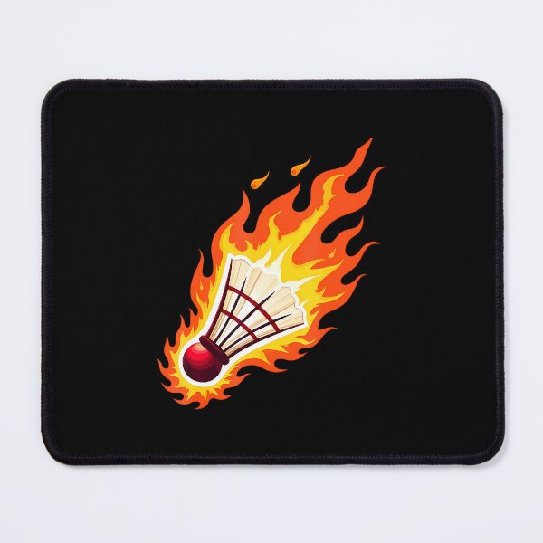 Item preview, Fiery Badminton Flaming Shuttlecock On Fire designed and sold by charitashmoqs.