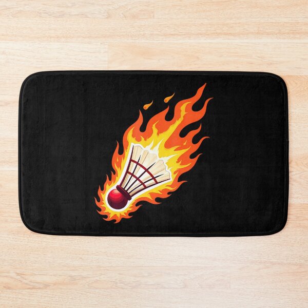 Item preview, Fiery Badminton Flaming Shuttlecock On Fire designed and sold by charitashmoqs.