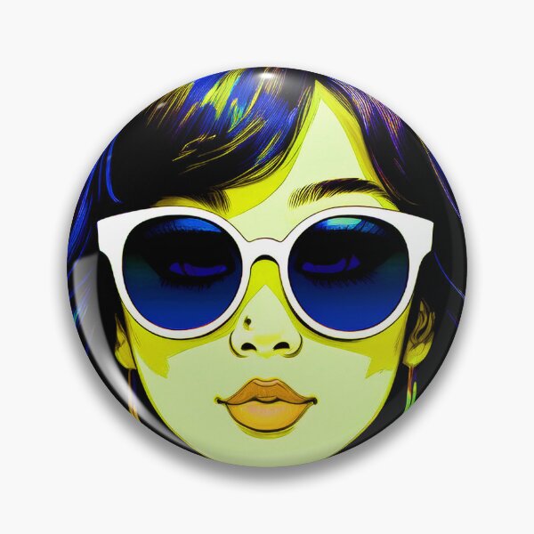 Artikelvorschau, Sunny Girl mit Sonnenbrille, Sunny Girl trägt Sonnenbrille, Sunspecs, Sunnies entworfen und verkauft von CharlottePlaceArt.
