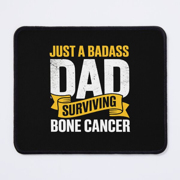 Item preview, Badass Dad Surviving Bone Cancer Survivor Quote designed and sold by catsdothingz.