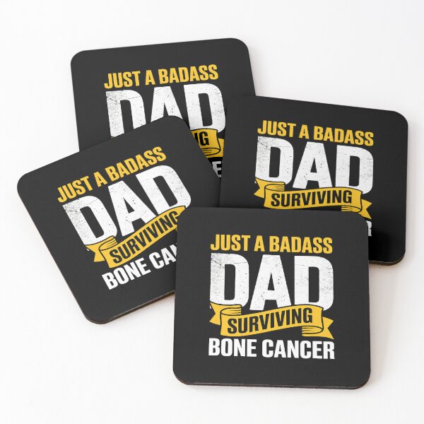 Item preview, Badass Dad Surviving Bone Cancer Survivor Quote designed and sold by catsdothingz.