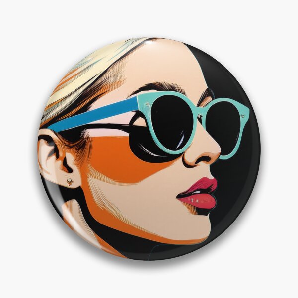 Artikelvorschau, Sunny Girl mit Sonnenbrille, Sunny Girl trägt Sonnenbrille, Sunspecs, Sunnies entworfen und verkauft von CharlottePlaceArt.
