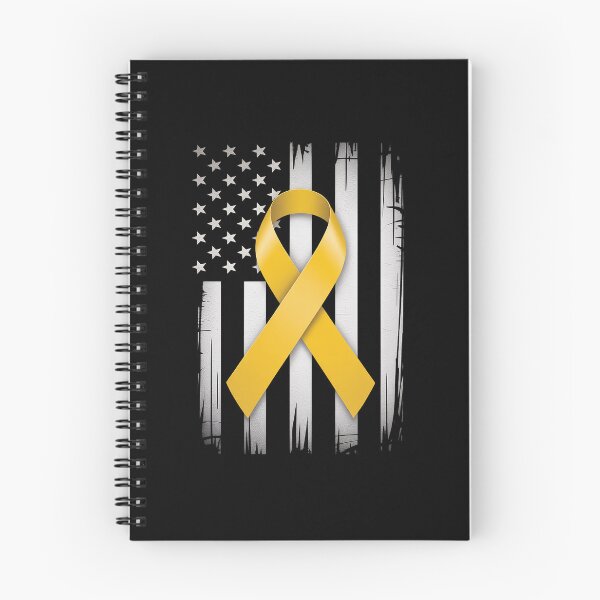 Item preview, Bone Cancer Awareness USA Flag Yellow Ribbon designed and sold by catsdothingz.