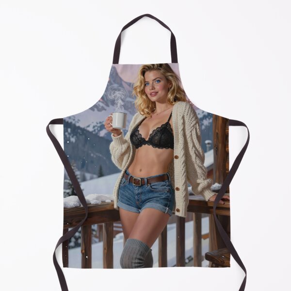 Item preview, Blonde woman sips coffee alpenglow designed and sold by CathryneDelamort.
