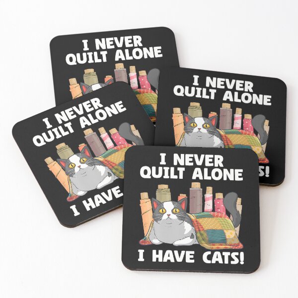 Item preview, Funny Quilting Art For Cat Quilt Sewing Quilter designed and sold by charitashmoqs.