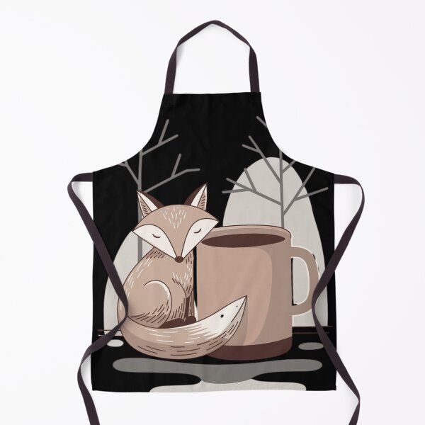 Item preview, Cozy Winter Fox with Warm Mug – Minimal Woodland Illustration designed and sold by Shop9999.