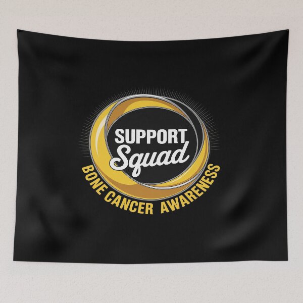 Item preview, Bone Cancer Awareness Yellow Ribbon Support Squad designed and sold by catsdothingz.