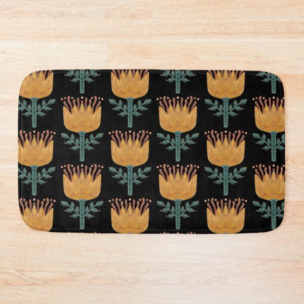 Item preview, Yellow flower, folkloric plant pattern designed and sold by Dormitria.