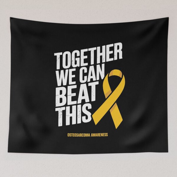 Item preview, Bone Cancer Awareness Yellow Ribbon Together Osteosarcoma designed and sold by catsdothingz.