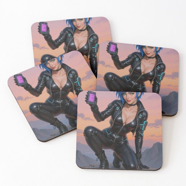 Item preview, Cipher agent on mountain peak at dusk designed and sold by CathryneDelamort.