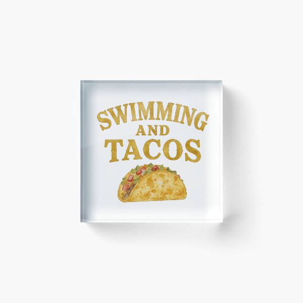 Artikelvorschau, Schwimmen und Tacos – Vintage-Aquarell-Sommer entworfen und verkauft von Verycutethings.