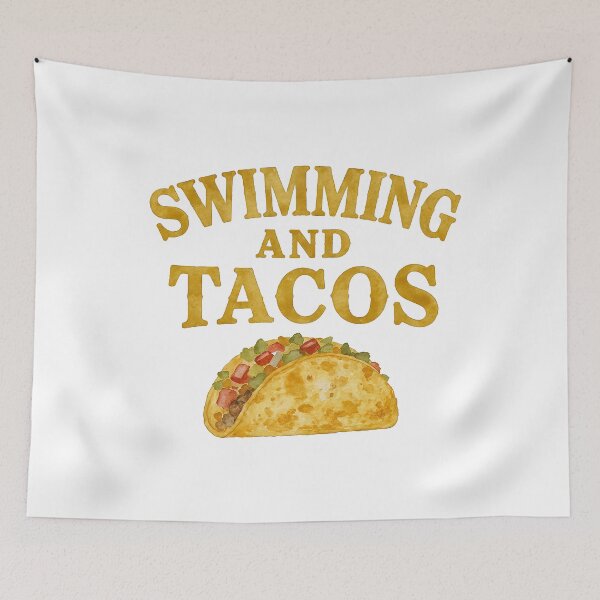 Item preview, Swimming and Tacos – Vintage Watercolor Summer designed and sold by Verycutethings.