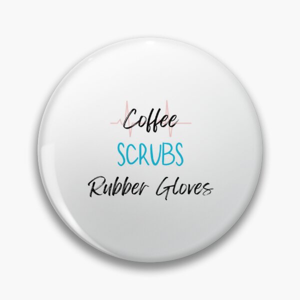 Item preview, Coffee, Scrubs, Rubber Gloves Sticker designed and sold by krystiana00.