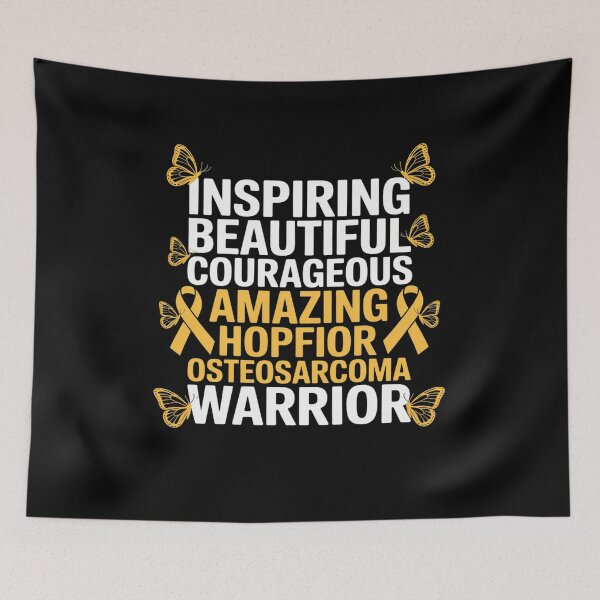 Item preview, Bone Cancer Warrior Fighter Osteosarcoma Awareness Ribbon designed and sold by catsdothingz.