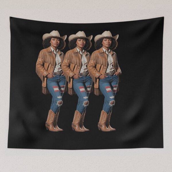 Item preview, Black African American Western Cowgirl Country Texas Rodeo designed and sold by VladimiaPutin.