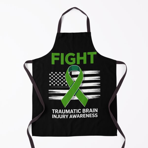 Item preview, American US Flag Fight Traumatic Brain Injury Awareness designed and sold by tiekanamac.