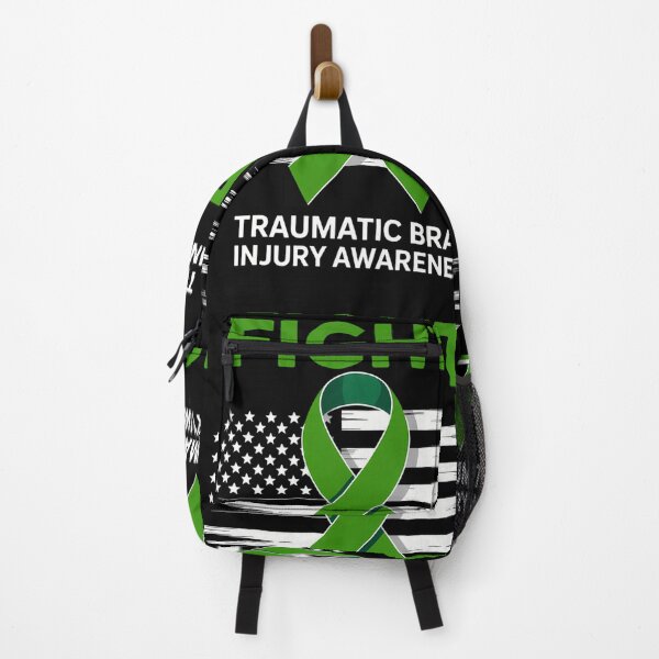 Item preview, American US Flag Fight Traumatic Brain Injury Awareness designed and sold by tiekanamac.