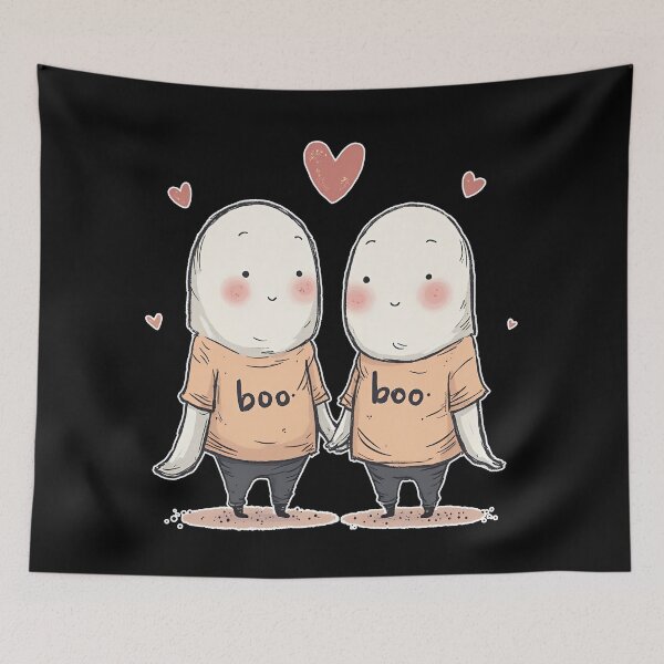 Item preview, Cute Ghost Couple Matching Boo Shirts designed and sold by cr6zym1nd.