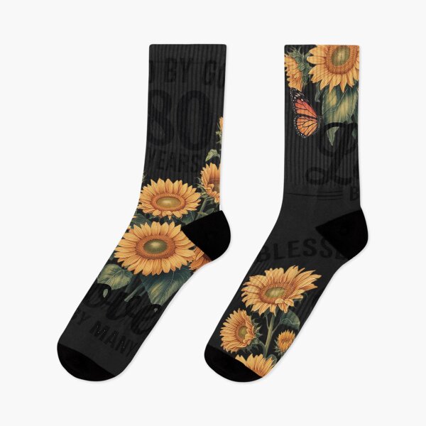 Item preview, Blessed By God For 80 Years Loved Sunflower 80th Birthday designed and sold by VladimiaPutin.
