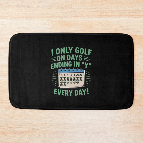 Item preview, I Only Golf on Days Ending in Y Golf Pun Calendar designed and sold by HORIZBoutique.