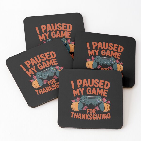 Item preview, I Paused My Game for Thanksgiving Gamer Retro Gaming designed and sold by HORIZBoutique.
