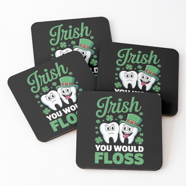 Item preview, Irish You Would Floss Dental Dentist Saint Patrick's Day designed and sold by IdunayaStore.