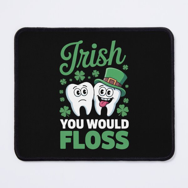 Item preview, Irish You Would Floss Dental Dentist Saint Patrick's Day designed and sold by IdunayaStore.