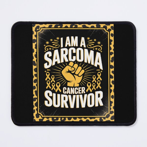 Item preview, I Am A Sarcoma Cancer Survivor Bone Cancer Awareness Yellow designed and sold by catsdothingz.