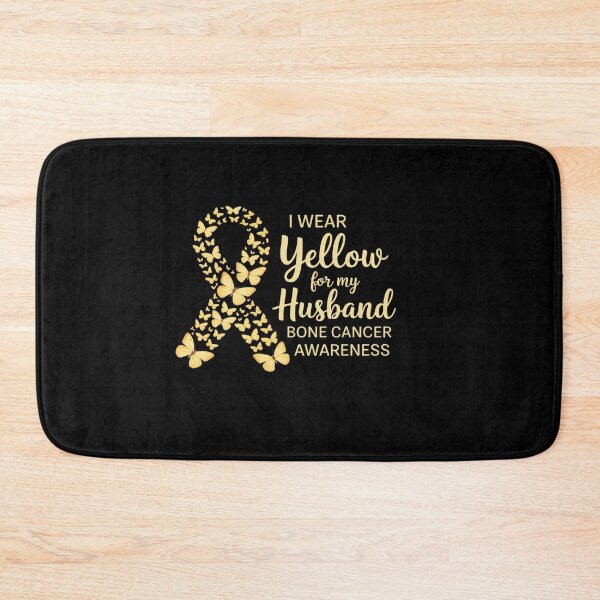 Item preview, I wear Yellow for my Husband Bone Cancer Awareness designed and sold by catsdothingz.