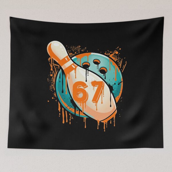 Item preview, Retro Bowling 67 Street Art Design designed and sold by LashondaGreen89.