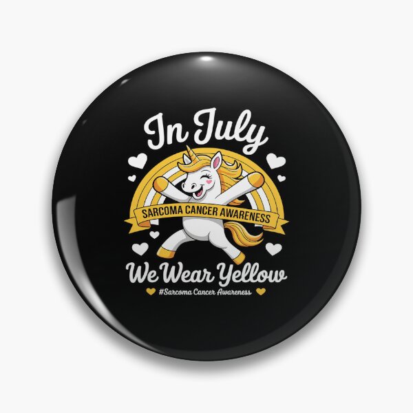 Item preview, In july we wear yellow Ribbon Bone Sarcoma Cancer Awareness designed and sold by catsdothingz.