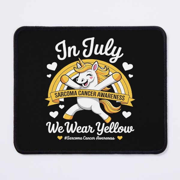 Item preview, In july we wear yellow Ribbon Bone Sarcoma Cancer Awareness designed and sold by catsdothingz.