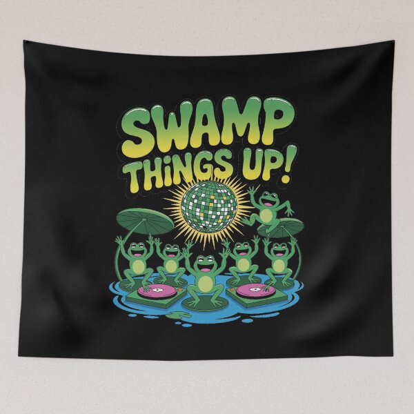 Item preview, grumpy frog - antisocial animal - zero hops given - lazy mood - funny introvert frog - frog bard - druid frog - rogue frog - fantasy parody - coffee frog - frog at work - relatable frog designed and sold by JansenGS.