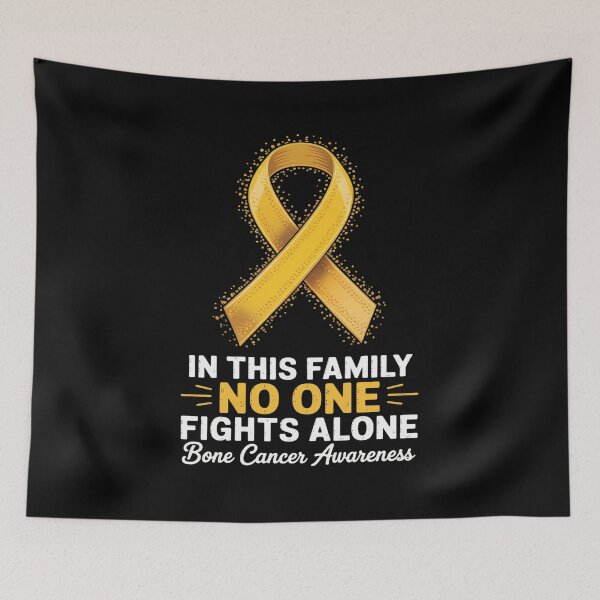 Item preview, In This Family No One Fights Alone Bone Cancer Awareness designed and sold by catsdothingz.