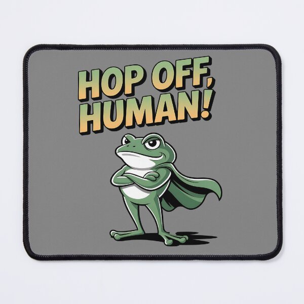 Item preview, grumpy frog - antisocial animal - zero hops given - lazy mood - funny introvert frog - frog bard - druid frog - rogue frog - fantasy parody - coffee frog - frog at work - relatable frog designed and sold by JansenGS.
