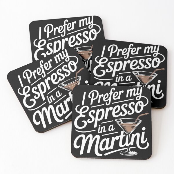 Item preview, I Prefer My Espresso In A Martini Cocktail Caffeine designed and sold by FluoroWave.
