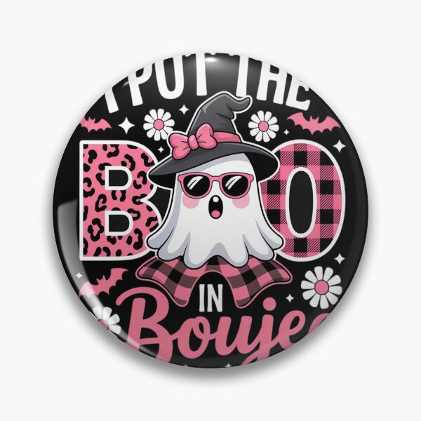 Item preview, I Put The Boo in Boujee Ghost Happy Halloween designed and sold by FluoroWave.
