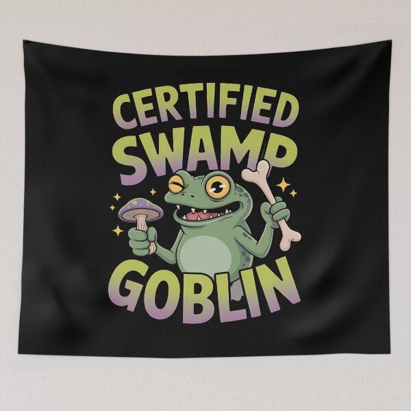 Item preview, grumpy frog - antisocial animal - zero hops given - lazy mood - funny introvert frog - frog bard - druid frog - rogue frog - fantasy parody - coffee frog - frog at work - relatable frog designed and sold by JansenGS.