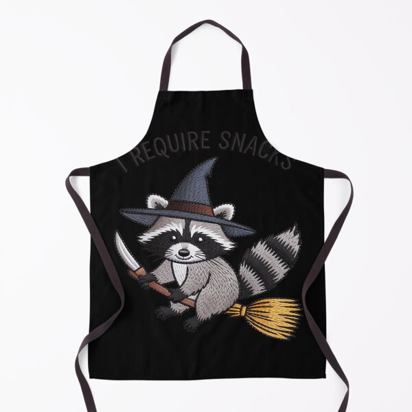 Item preview, I Require Snacks Raccoon Witch Hat Halloween designed and sold by FluoroWave.