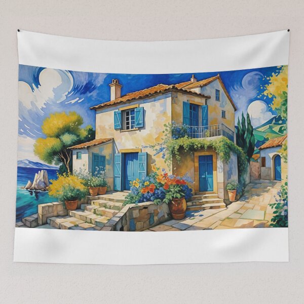 Item preview, House in the bay designed and sold by Undersea Ai Art.