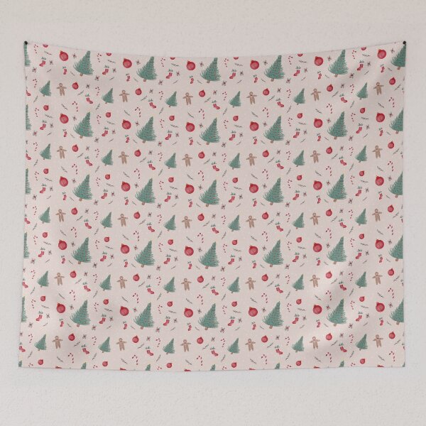 Item preview, Cozy Christmas Pattern designed and sold by BiblioArtistry.