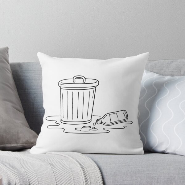 Item preview, A trash bin near a dripping pipe with bottles rolling on the ground   designed and sold by rasagamastore.