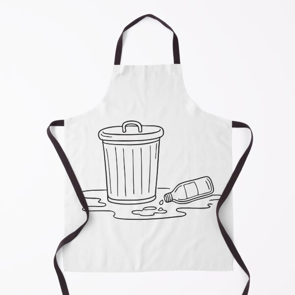 Item preview, A trash bin near a dripping pipe with bottles rolling on the ground   designed and sold by rasagamastore.
